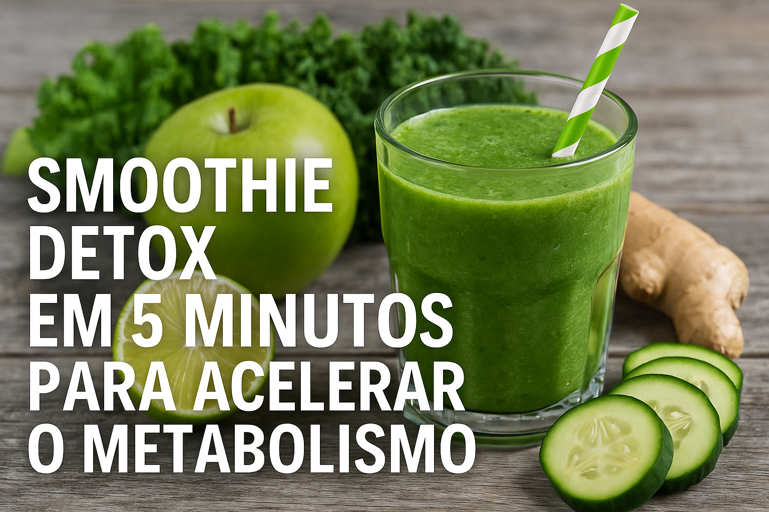 Smoothie Detox em 5 Minutos para Acelerar o Metabolismo